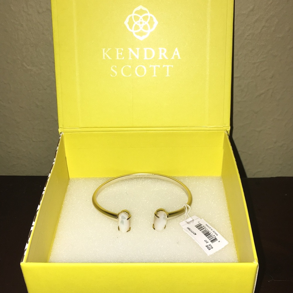 Kendra Scott Elton silver cut bracelet